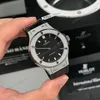 Super Clone Hublot Classic Fusion Diamonds Moissanite Pave 38mm Black Dial – Handcrafted Diamod — case and bezel