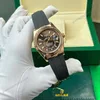 Super Clone Rolex Sky-Dweller Chocolate Dial 336235 — dial close-up