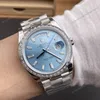 Super Clone Rolex Day-Date 40 Bright Blue Diamond Dial 228349RBR President – Swiss SuperClone - photo 1