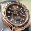 Super Clone Rolex Sky-Dweller Chocolate Dial 336235 — clasp and links
