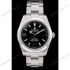 Super Clone Rolex Explorer Black Dial 42002 — dial close-up