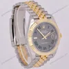 Super Clone Rolex Datejust Rhodium Dial 126333 “Wimbledon” Flutted/Jubilee 41 mm — case and bezel