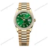 Super Clone Rolex Day-Date Bright Green Diamond Dial 128398tbr-0035 36 mm