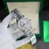 Super Clone Rolex Day-Date Diamond-Paved Dial 128349rbr-0006 36 mm — case and bezel