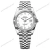 Super Clone Rolex Datejust White Roman Dial 126334-0024 41 mm