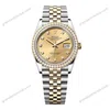 Super Clone Rolex Datejust Champagne Diamond Dial 126283RBR-0003 36 mm