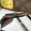 Super Clone Audemars Piguet Royal Oak 15500 DiW Voidline Carbon 41mm orange color — on leather display