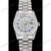 Super Clone Rolex Day-Date White Dial REP016824 36 mm — dial close-up