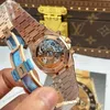 Super Clone Audemars Piguet Royal Oak 41mm Steel Bracelet Steel — on leather display