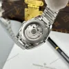 Super Clone Omega 38mm Steel — movement / caseback view