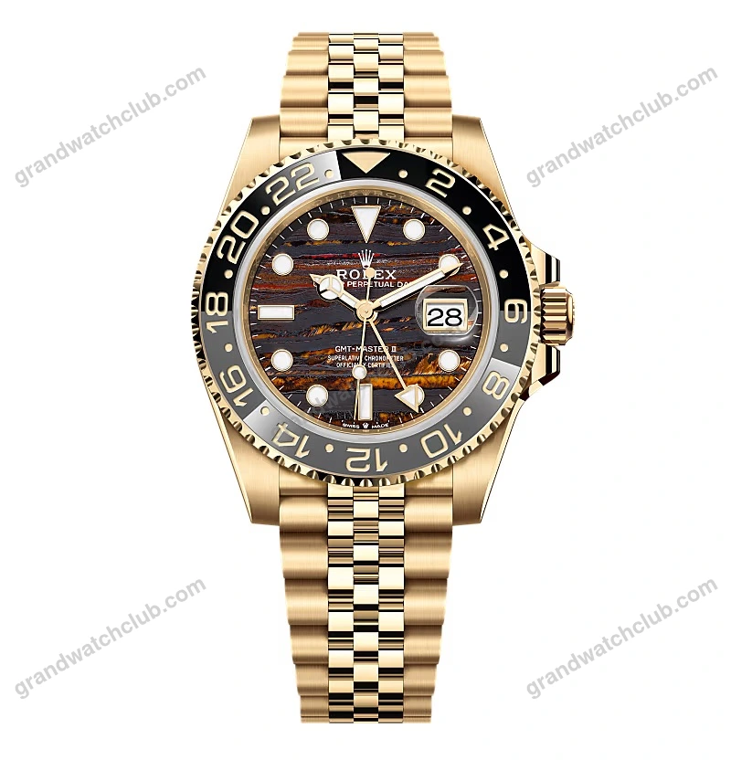 Super Clone Rolex GMT-Master II 126718GRNR Tiger Iron Dial
