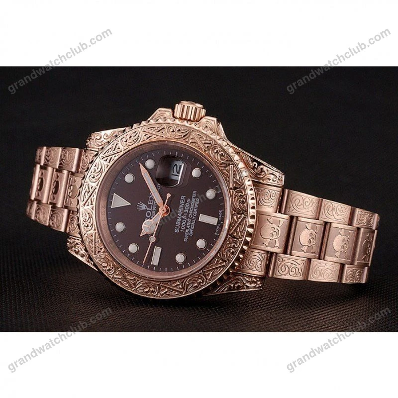 Super Clone Rolex Submariner Brown Dial 1454087 — side profile