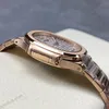 Super Clone Patek Philippe Nautilus 7118/1R-001 35.2mm White Dial Rose Gold — case and bezel