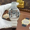 Super Clone Cartier Santos Large Skeleton WHSA0015 39mm — dial close-up
