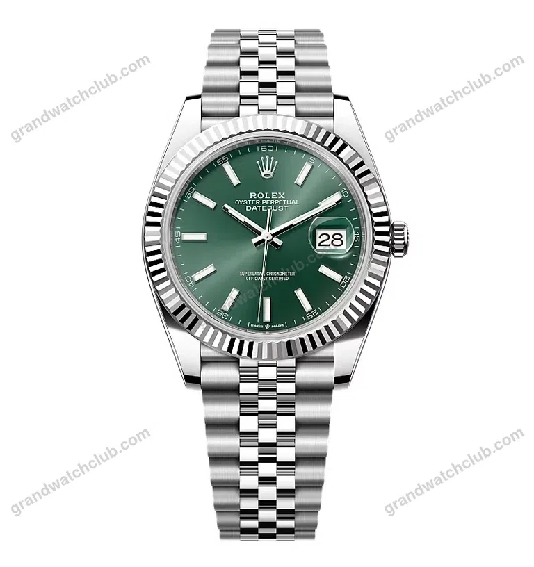 Super Clone Rolex Datejust Green Dial 126334 Jubilee 41 mm