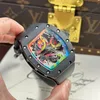 Super Clone Richard Mille RM 68-01 Richard Mille Tourbillon Cyril Kongo Ceramic Black – — case and bezel