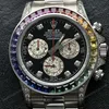 Super Clone Rolex Cosmograph Daytona Rainbow Sapphire Black Diamond Dial 116599RBOW – Swiss SuperClone - photo 26