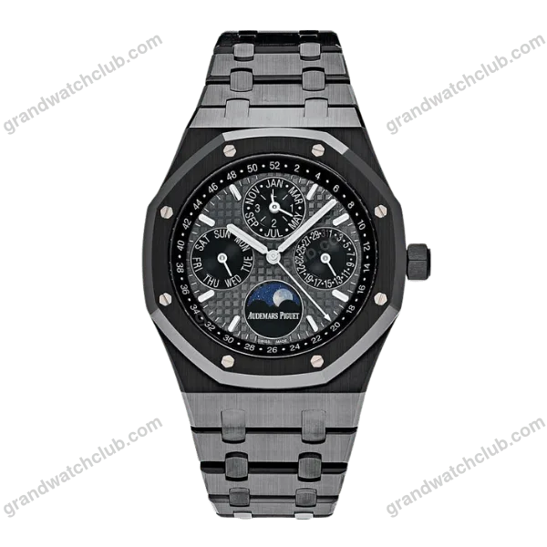 Super Clone Audemars Piguet Royal Oak Perpetual Calendar 26579CE.OO.1225CE.01 Black Ceramic 41mm