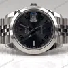 Super Clone Rolex Datejust Rhodium Dial 126300 “Wimbledon” Jubilee 41 mm — case and bezel