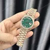 Super Clone Rolex Day-Date Green Aventurine Diamond Dial 128345rbr-0068 36 mm — bracelet detail