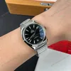 Super Clone Omega 41mm Steel — on leather display