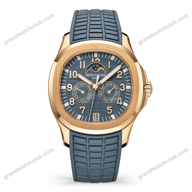 Super Clone Patek Philippe Aquanaut 5261A Moonphase Tifany Blue Rose 40mm –