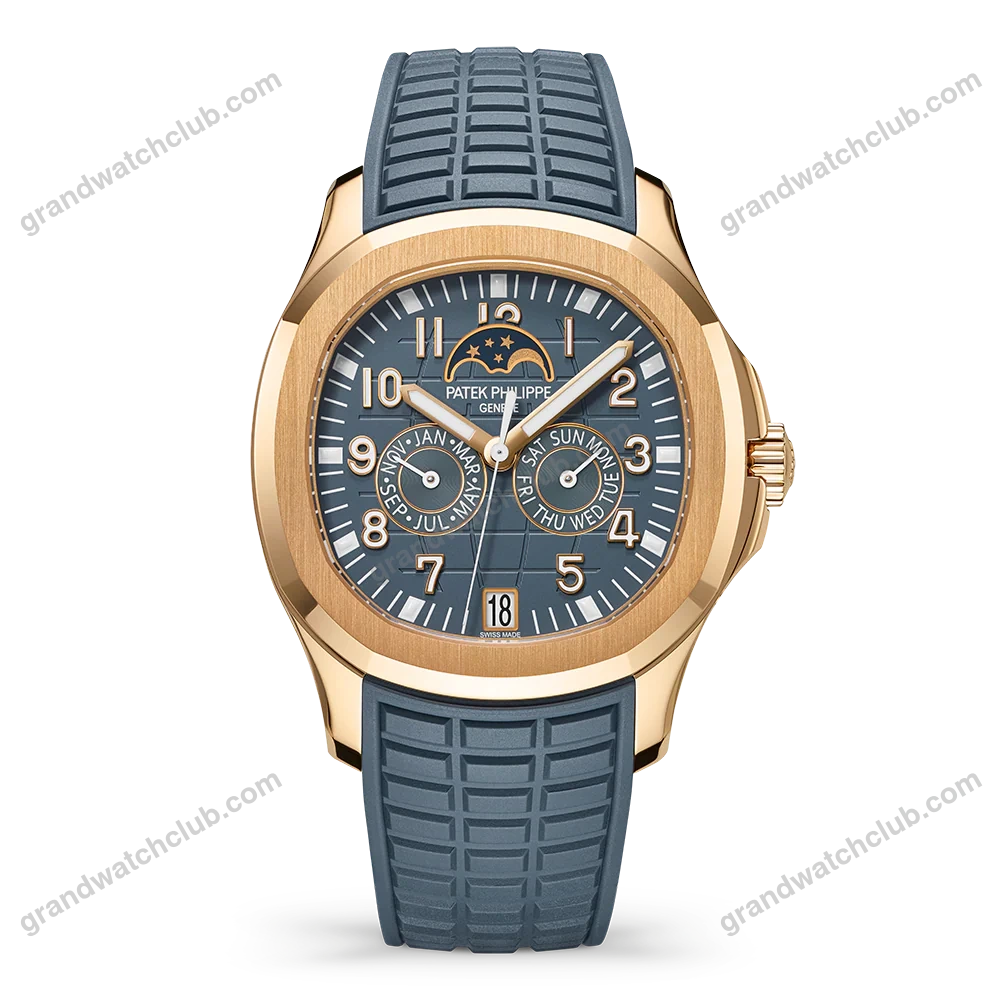 Super Clone Patek Philippe Aquanaut 5261A Moonphase Tifany Blue Rose 40mm –