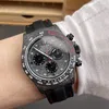 Super Clone Rolex Cosmograph Daytona DIW Carbon Diamond Dial Red Accent 116500LN – Swiss SuperClone - photo 1