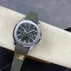 Super Clone Patek Philippe Aquanaut 5261A Moonphase Green 40mm — case and bezel