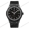 Super Clone Hublot Classic Fusion Ceramic Diamonds 42mm Black Dial JJZ Base – Customize Version