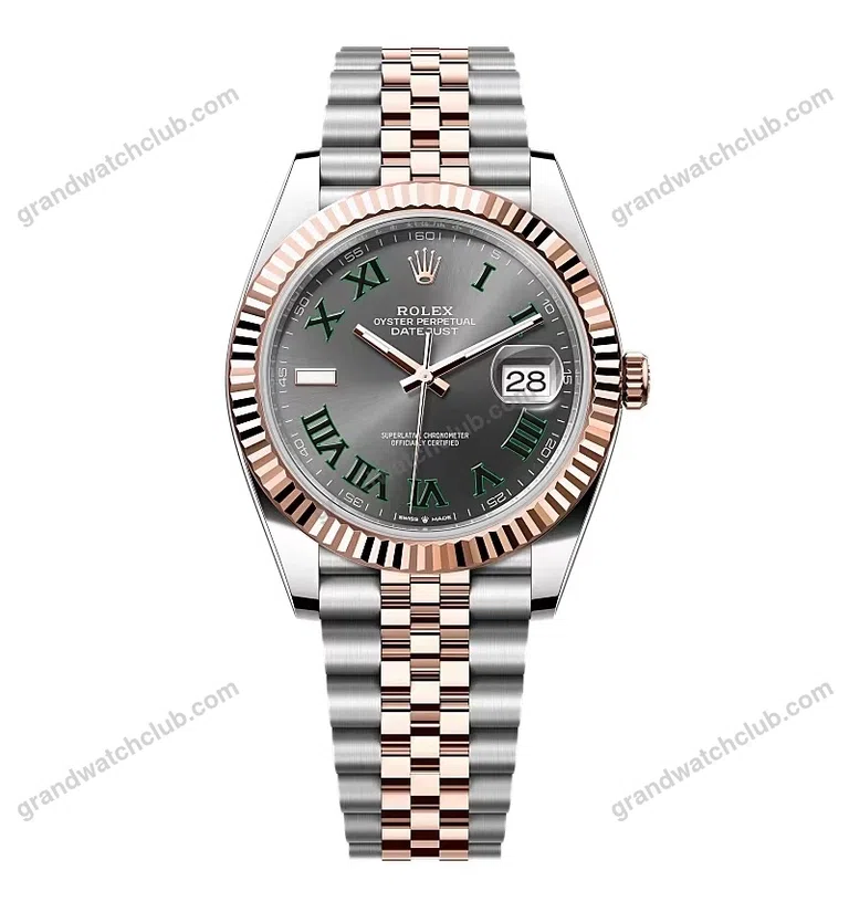 Super Clone Rolex Datejust Slate Roman Dial 126331-0016 41 mm
