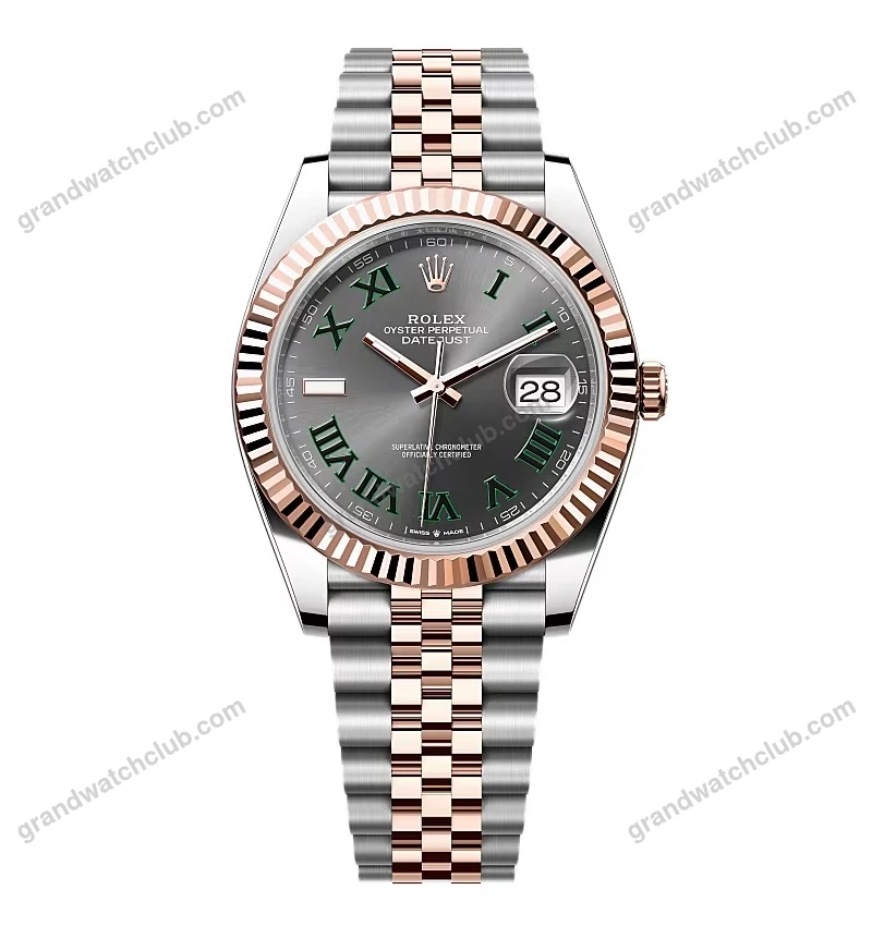 Super Clone Rolex Datejust Slate Roman Dial 126331-0016 41 mm
