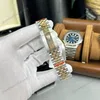 Super Clone Rolex Datejust Champagne Dial 126333-0010 41 mm — on leather display