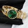 Super Clone Rolex Day-Date Bright Green Diamond Dial 128238-0130 36 mm — bracelet detail