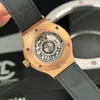 Super Clone Hublot Classic Fusion Rose Gold Titanium 38mm Black Dial Unisex Size — clasp and links