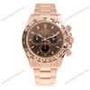 Super Clone Rolex Daytona 126505 Bright Chocolate Dial — case and bezel
