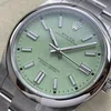 Super Clone Rolex Oyster Perpetual 277200 Pistachio Dial — bracelet detail
