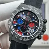 Super Clone Rolex Cosmograph Daytona DIW Carbon Graffiti Red Blue 116500LN – Swiss SuperClone - photo 5