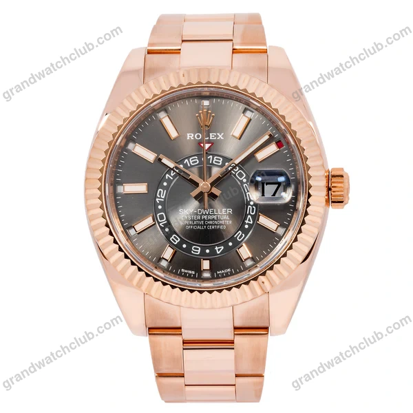 Super Clone Rolex Sky-Dweller Slate Dial Oyster 336935