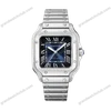 Super Clone Cartier Santos De Cartier Medium Blue WSSA0063 35.5mm –