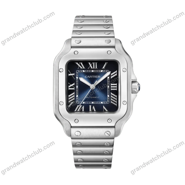 Super Clone Cartier Santos De Cartier Medium Blue WSSA0063 35.5mm –