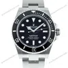 Super Clone Rolex Submariner Black Dial 124060 No-Date β dial close-up