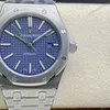 Super Clone Audemars Piguet Royal Oak 15400ST 41mm Blue Dial Stainless Steel Blue Dial — dial close-up