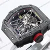 Super Clone Richard Mille RM 35-01 Richard Mille Rafa Cacbon NTPT White Strap 42mm — clasp and links