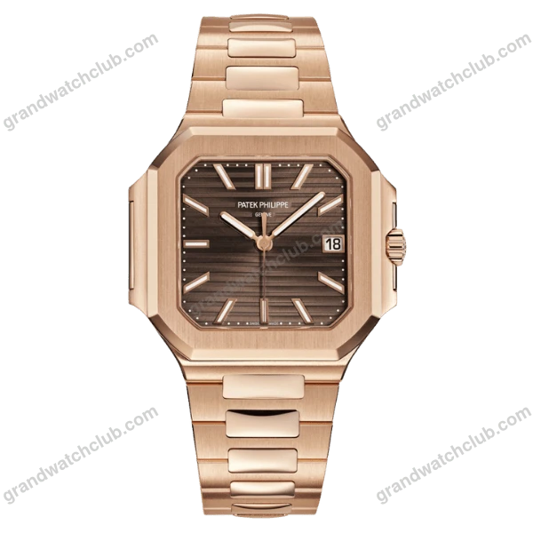 Super Clone Patek Philippe Cubitus 5821/1AR-001 45mm Chocolate Dial Rose Gold