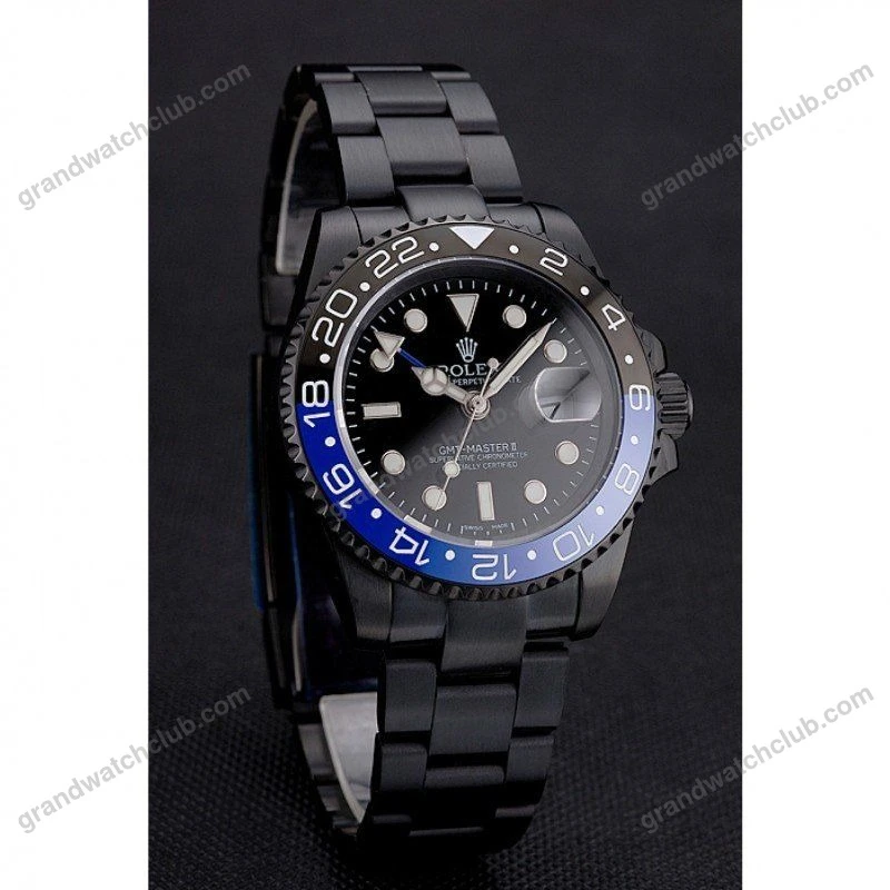 Super Clone Rolex GMT-Master II Black Dial PR18239 — case and bezel