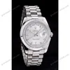 Super Clone Rolex Day-Date Silver Dial 41995 40 mm — case and bezel