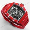 Super Clone Richard Mille RM 35-02 Richard Mille Rafael Nadal Red Carbon — case and bezel