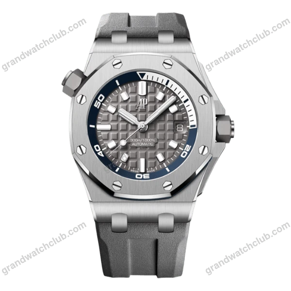 Super Clone Audemars Piguet Royal Oak Offshore Diver 15720ST 42mm Stainless Steel Grey Dial