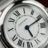 Super Clone Cartier 29mm Steel — on leather display
